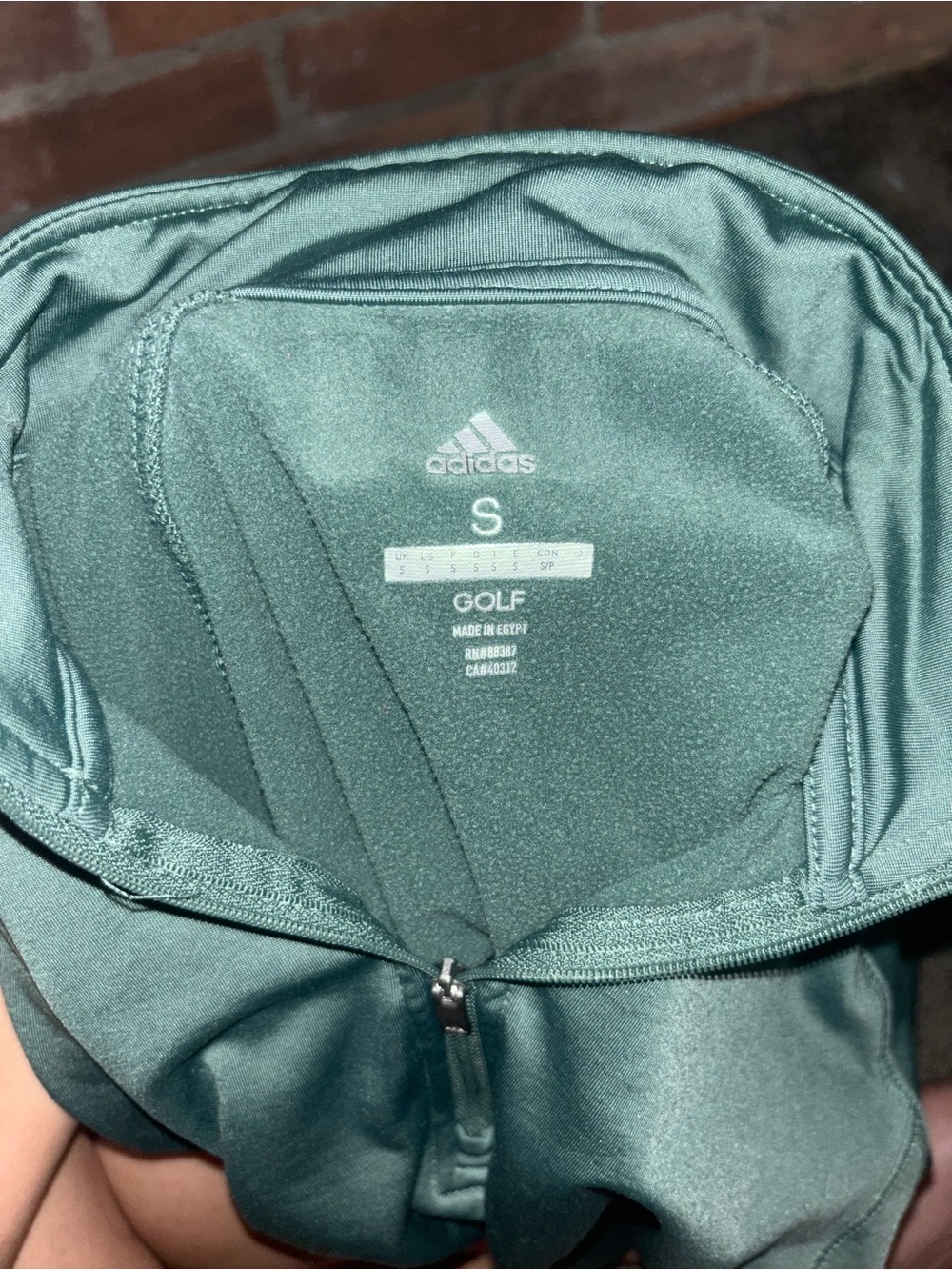 Adidas Women’s Golf Small Green Quarter Zip - Picture 3 of 3